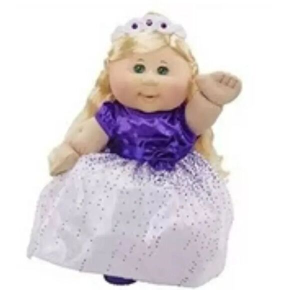 Cabbage Patch Kids 2014 Limited Edition Holiday - Blonde with Green Eyes - Purpl - Picture 2 of 7